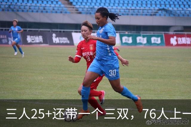 三人25+还带一个三双，76人上一次这样是1971年